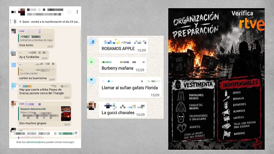Grupo de WhatsApp de la convocatoria del 24 de octubre en Barcelona