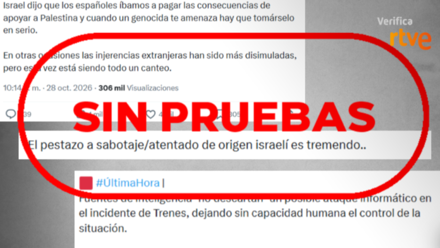 Mensajes que difunden sin pruebas teorías sobre las causas de este accidente.