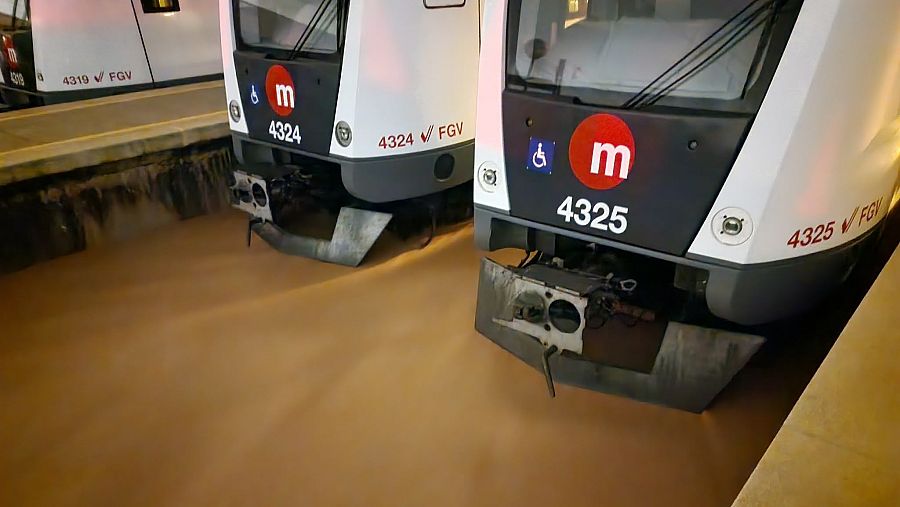 Metro de Valencia inundado el 29O
