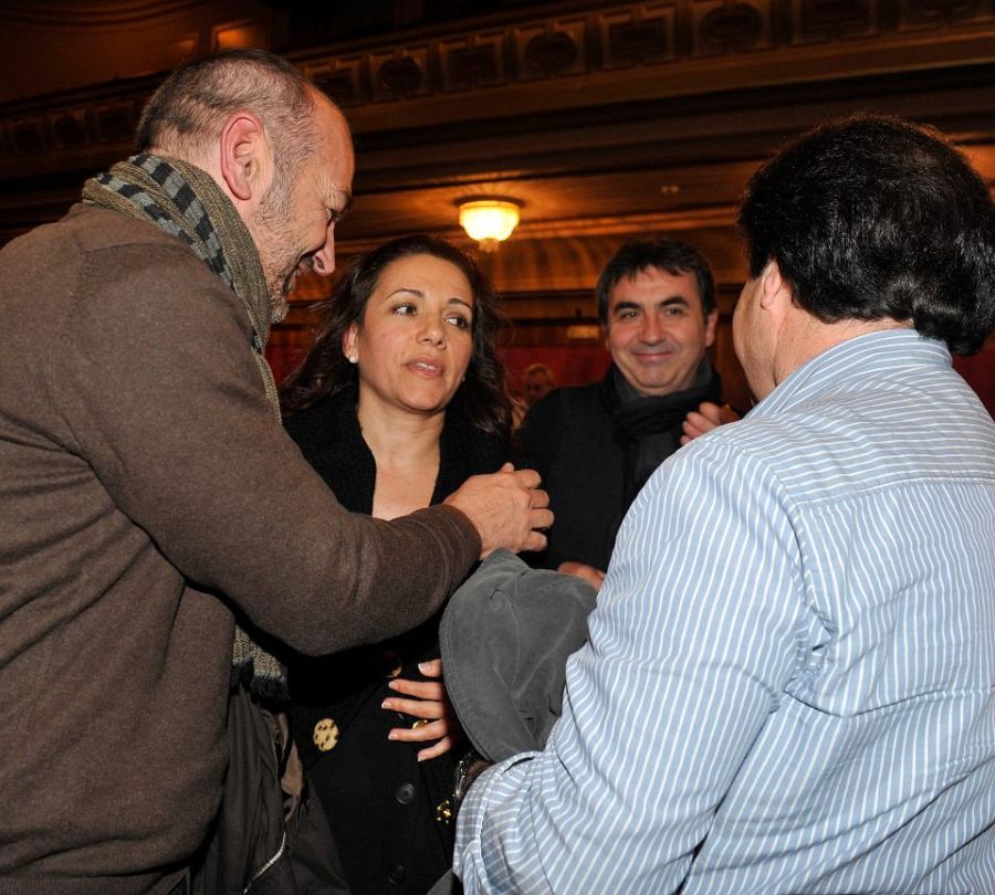 Eva Yerbabuena, durante la presentación de su espectáculo9 en Granada