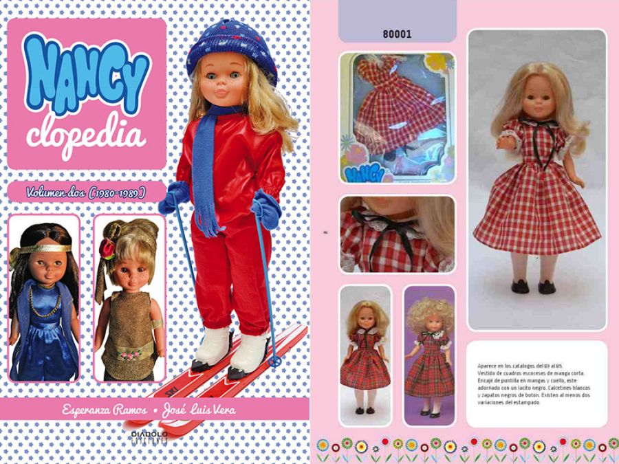 Portada y página del segundo volumen de la 'Nancyclopedia 1980-1989'