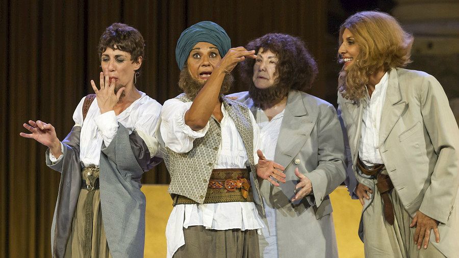 Una de las escenas de 'La asamblea de las mujeres'