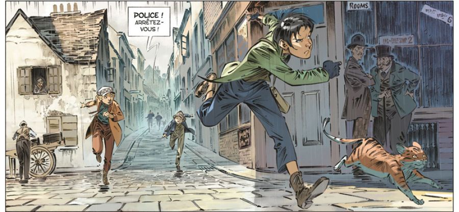 Viñeta de 'Los Cuatro de Baker Street'
