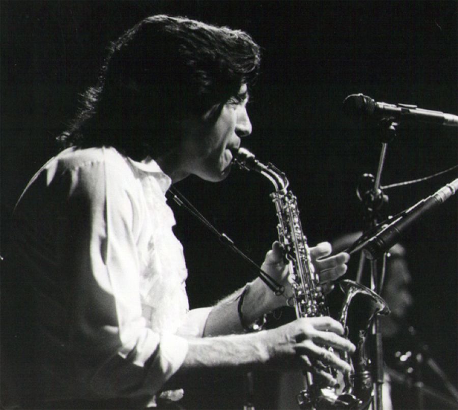 El flautista y Saxofonista Jorge Pardo, en la época del sexteto de Paco de Lucía