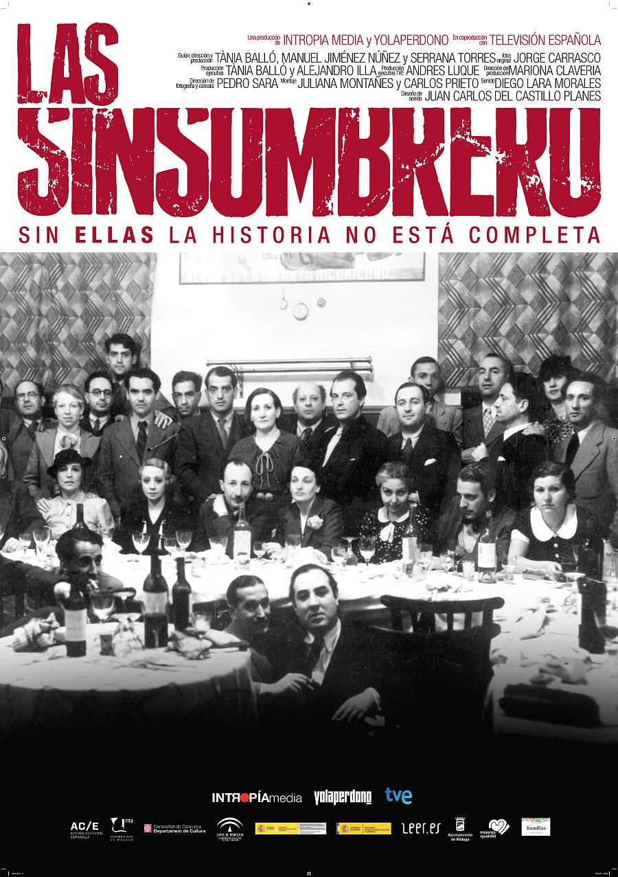 Cartel de promoción del documental "Las sinsombrero"