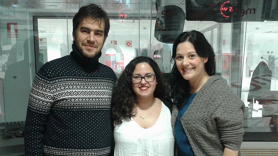 Víctor Velasco, Laura Galán y Laura Ortega