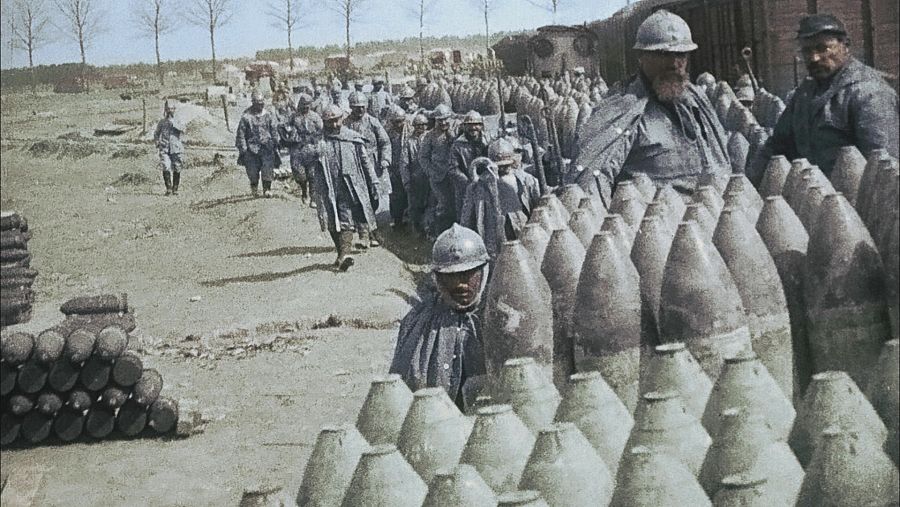 La artillería fue clave en la ventaja del lado francés.