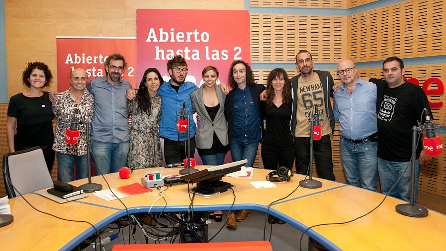 Todo el equipo del programa, con nuestra última invitada