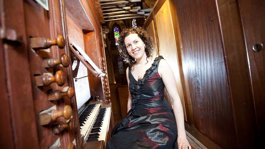 La organista Ana Aguado