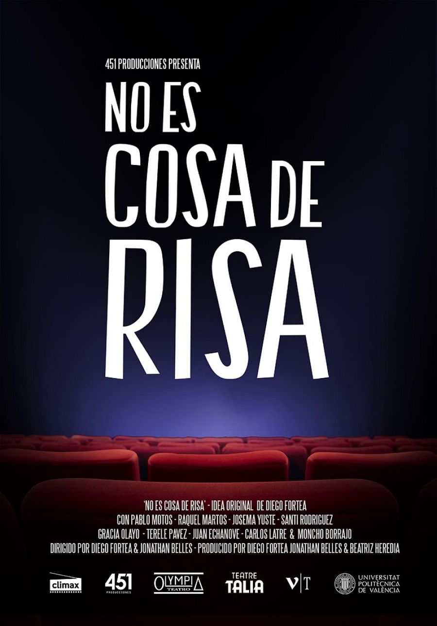 Cartel de 'No es cosa de risa'.