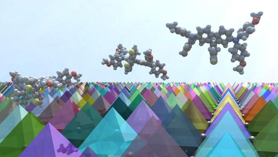 Representación de las células solares Petrovskita.