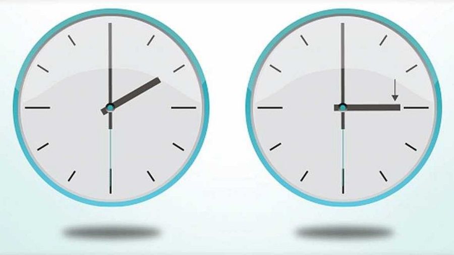 Una hora menos el domingo
