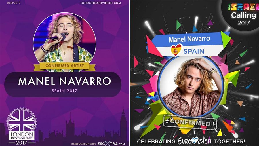 La actuación de Manel, anuncia en el Facebook de "IsraelCalling" y "London Eurovision Party"