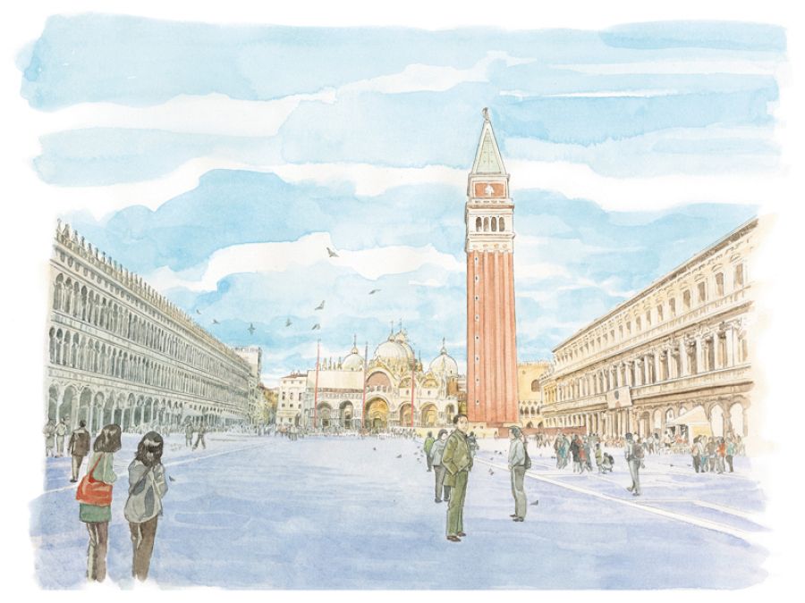 Página de 'Jiro Taniguchi: Venecia'