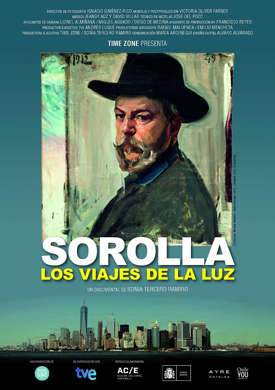El cartel del documental "Los viajes de la luz": un retrato de Joaquín Sorolla