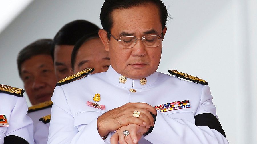 El primer ministro tailandés, Prayut Chan-o-cha, en una ceremonia el Bangkok
