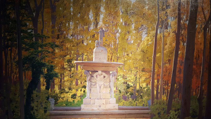 Un quadre de Santiago Rusiñol, a l'exposició  "Jardins d'Espanya"