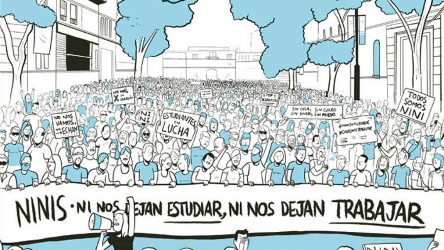 Portada de la novela gráfica "Tu futuro empieza aquí"