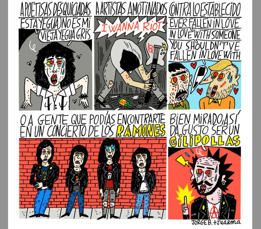 Página de 'Historia inventada del punk'