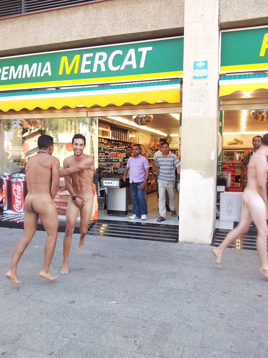 Turistas en el centro de Barcelona