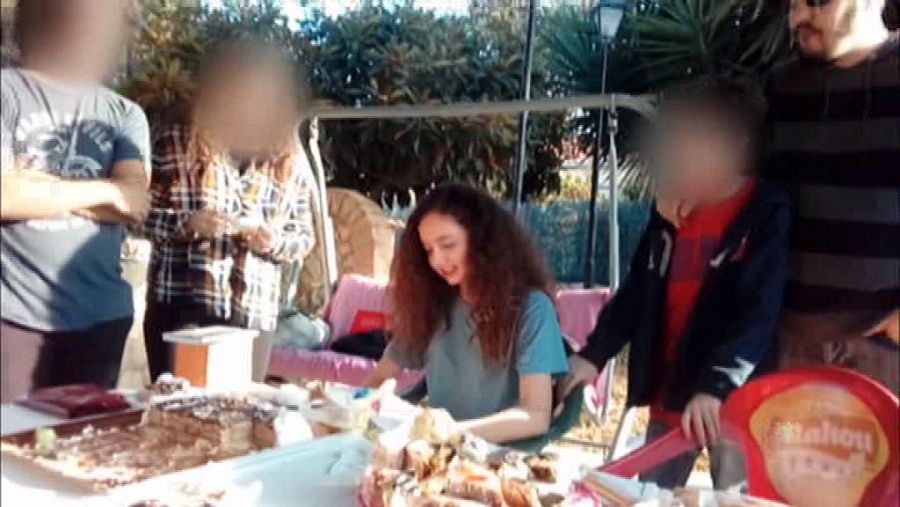 Patricia junto a su familia antes del horror