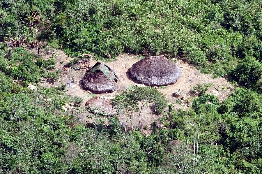Poblado en la selva del Amazonas