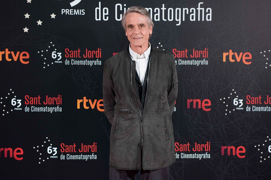 Jeremy Irons en la entrega de premios