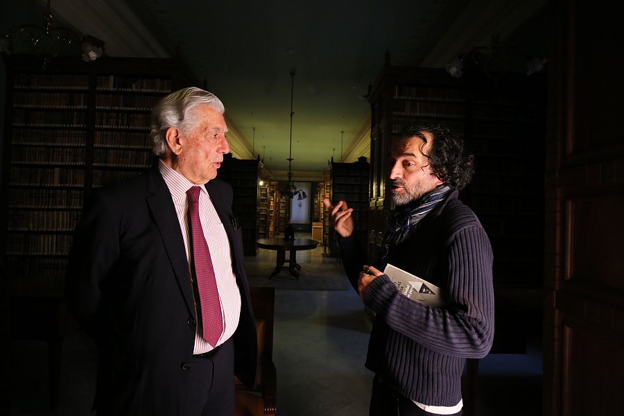 Mario Vargas Llosa y Chema de la Peña