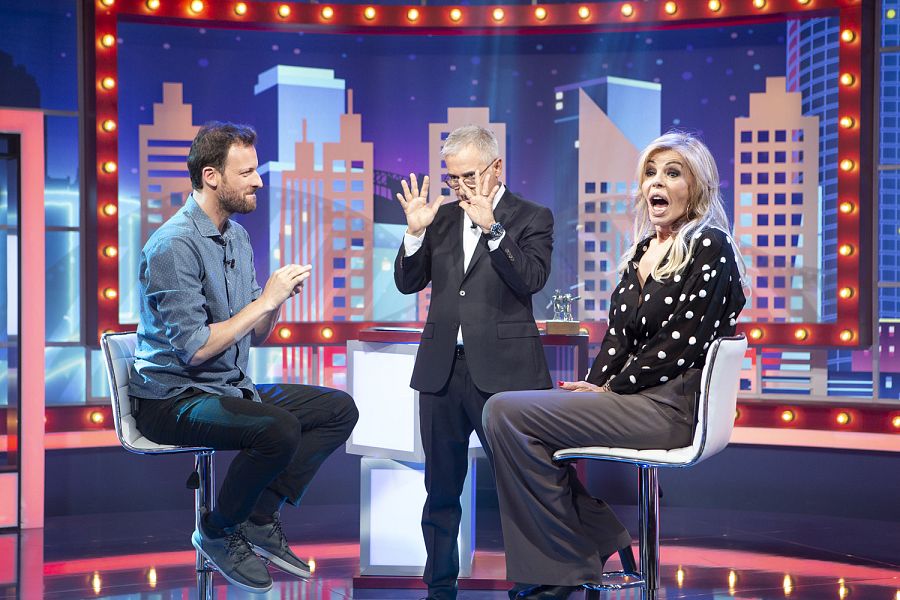 Bibiana y Edu Soto, con Sardá