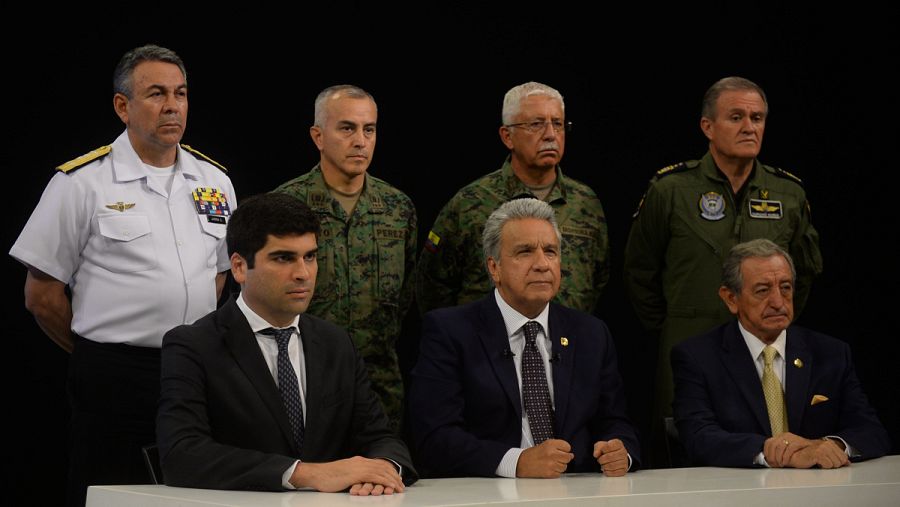 Gobierno de Moreno se traslada a Guayaquil por recrudecimiento de disturbios
