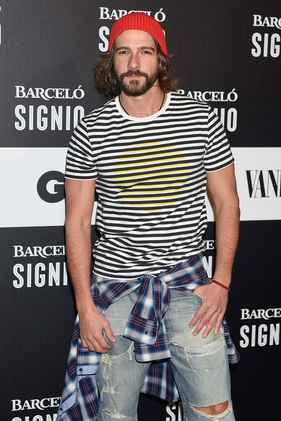 El actor Félix Gómez durante el acto "Generación X" de las publicaciones "AD, GQ y Vanity Fair" en Madrid.