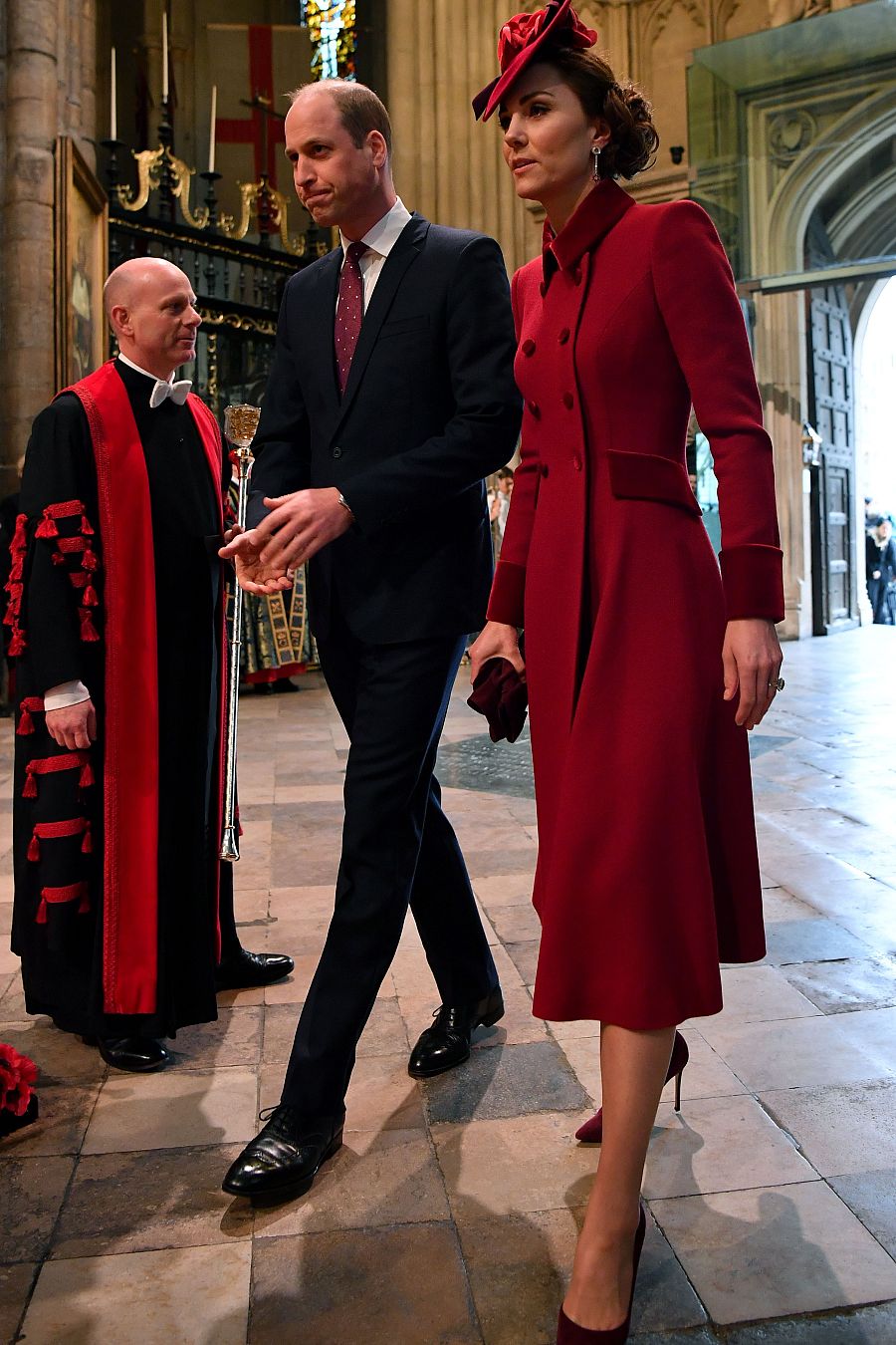El príncipe Guillermo con Kate Middlenton a su llegada a Westminster