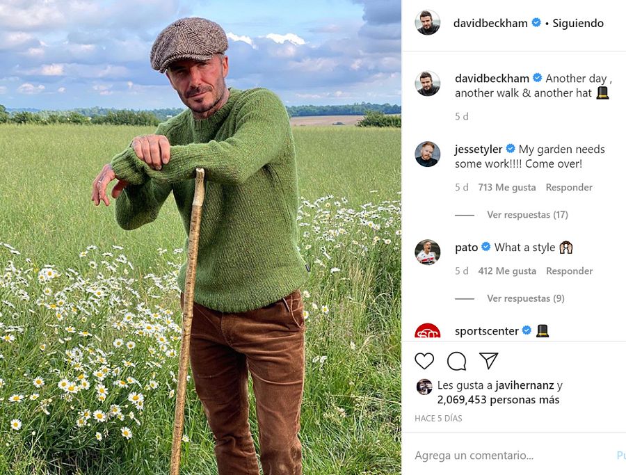David Beckham en Instagram