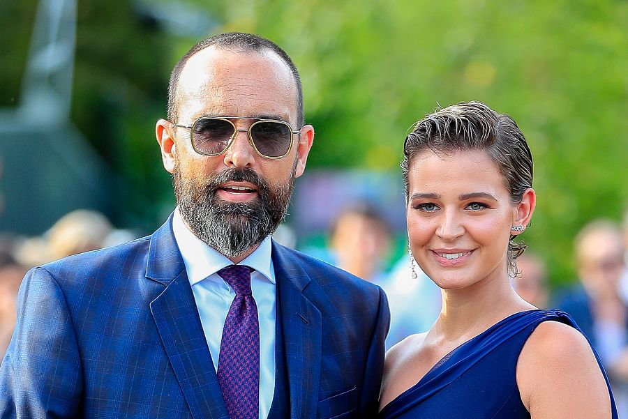 Laura Escanes y Risto Mejide en Santander, en la boda de María Pombo y Pablo Castellano