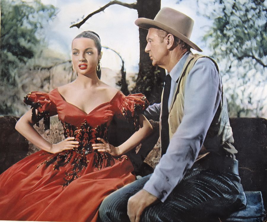 Sara Montiel y Gary Cooper en la película "Veracruz"