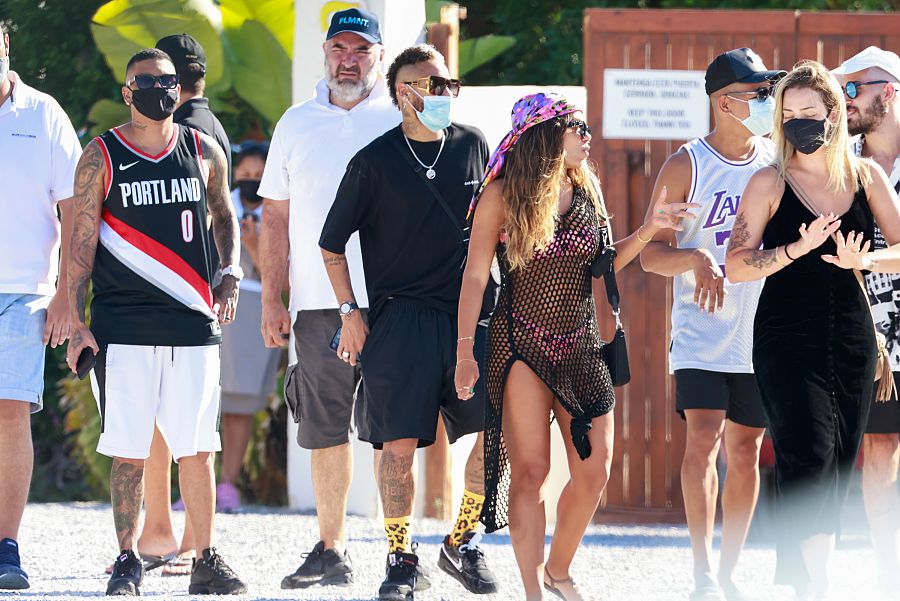 Neymar disfruta de una escapada a Ibiza con amigos