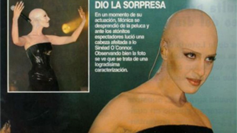 Mónica Naranjo hizo historia cuando se quitó la peluca sobre el escenario para mostrar su cráneo rapado