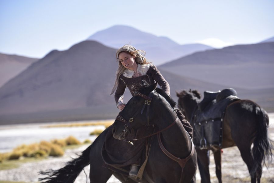 Elena Rivera en el rodaje del capítulo 4 de 'Inés del alma mía'