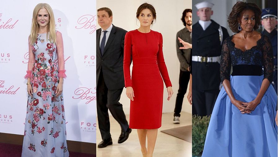 Nicole Kidman, Letizia Ortiz y Michelle Obama con diseños de Carolina Herrera