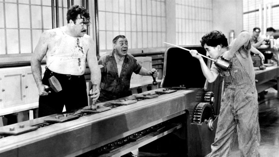 'Tiempos Modernos', Chaplin (1936)