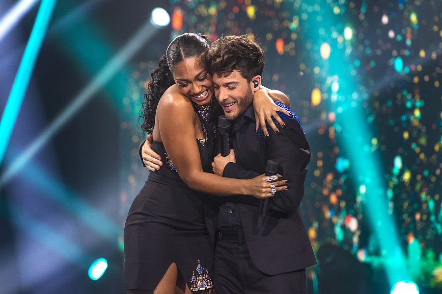 Nia, la ganadora de OT 2020, cantó "Cúrame" con Blas Cantó 'Destino Eurovisión'