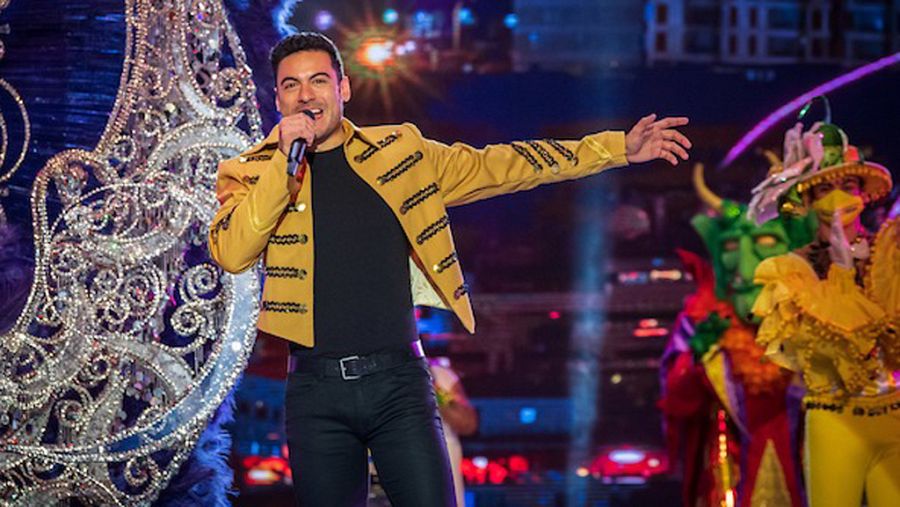 El cantante Carlos Rivera, uno de los protagonistas del espectáculo "Santa Cruz, Corazón del Carnaval"