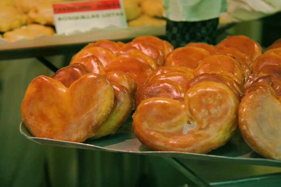 Palmeras de hojaldre glaseadas