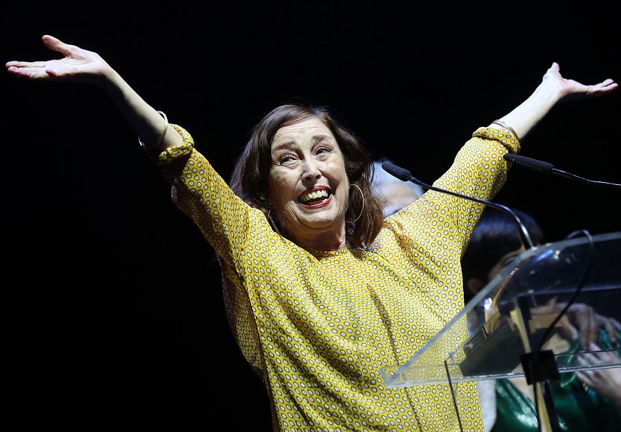 Verónica Forqué en los Premios de la Unión de Actores, marzo de 2020
