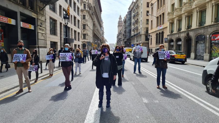 Minut de silenci pel crim masclista a Manresa