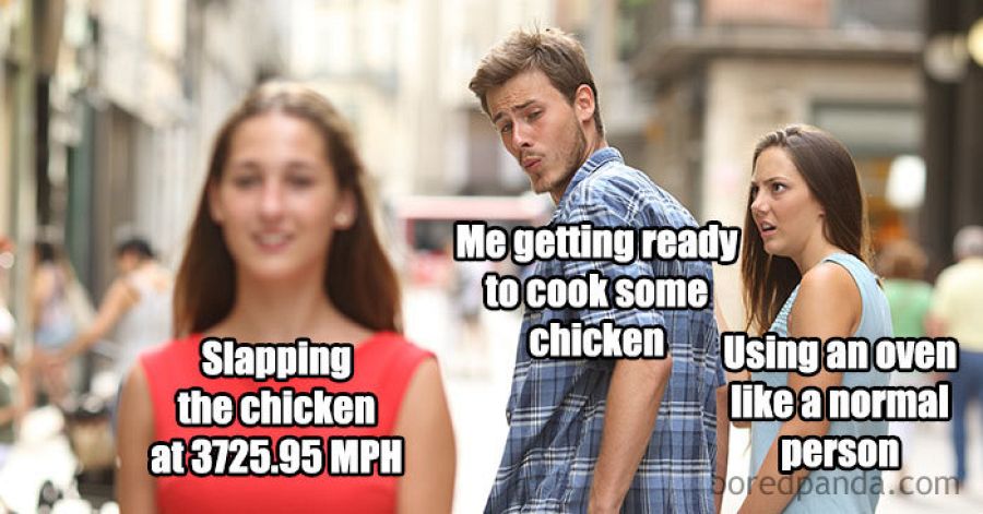 meme novio infiel pollo tortazos