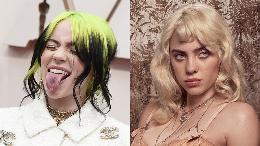 Antes y después de la cantante Billie Eilish