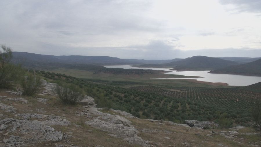 Una vista del pantano de Giribaile