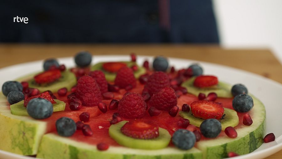 María Resuelve con María Castro: Meriendas saludables y divertidas. Pizza de sandía