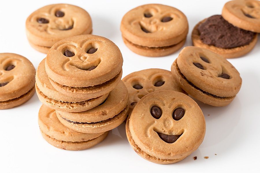 Galletas con cara y azucaca